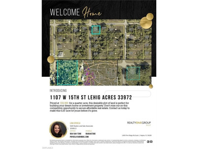 Lehigh Acres Area Lot For Sale in Lehigh Acres Florida