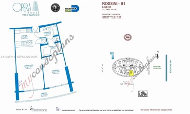 Bright and modern 1-bedroom / 1-bathroom residence located on