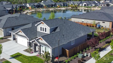 (private lake, pond, creek) Home Sale Pending in Eagle Idaho