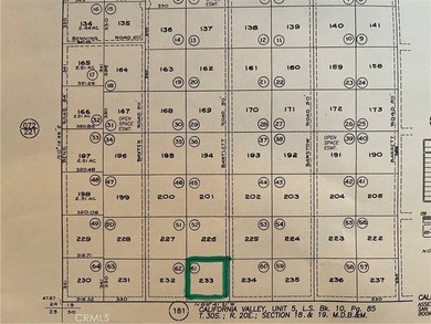 Soda Lake Acreage For Sale in Santa Margarita California