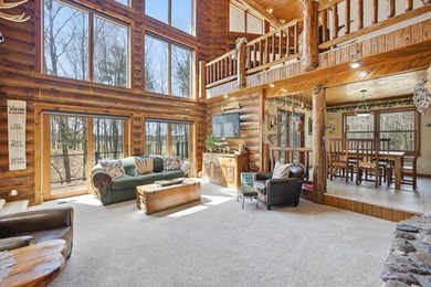 One-of-a-kind custom half log sided home on 24.5 wooded acres - photo 6
