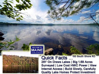 Drews - Meduxnekeag Lake Lot For Sale in Linneus Maine