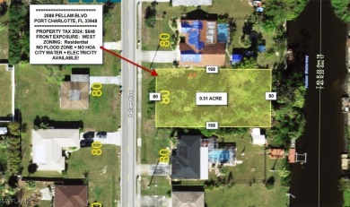 Port Charlotte Waterway Lakes Area Lot For Sale in Port Charlotte Florida
