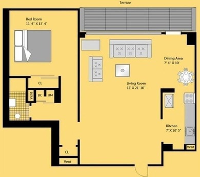 Trump Village, Section 3 - Spacious 1BR with Balcony

Bright