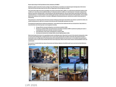 Lake Las Vegas Home For Sale in Henderson Nevada