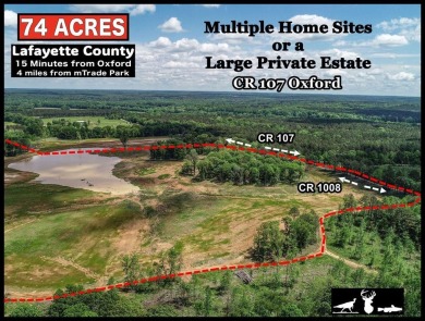 Lake Acreage For Sale in Oxford, Mississippi