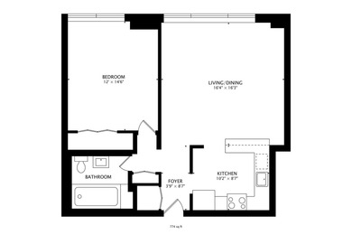 Enjoy lakefront living in this spacious 1BR/1BA condo at