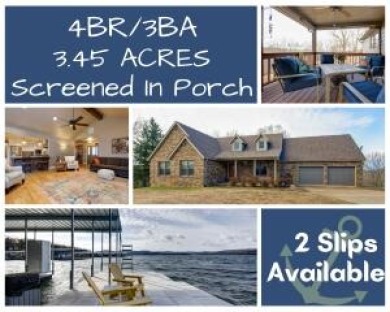 Lake View Home on 3.45 AC with Slip Available - Lake Home For Sale in Branson West, Missouri
