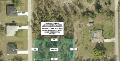 Lehigh Acres Area Lot For Sale in Lehigh Acres Florida