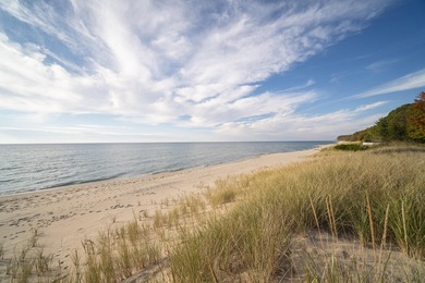 Incredible 100 feet of LAKE MICHIGAN , gentle low bluff frontage - Lake Lot For Sale in Bear Lake, Michigan
