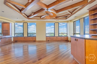 Perched on the 6th floor of The DeSoto, this residence offers a