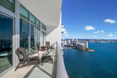 Unobstructed Miami skyline vistas await in this stunning