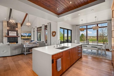 Sleek, custom contemporary set directly on the fairways of - photo 12