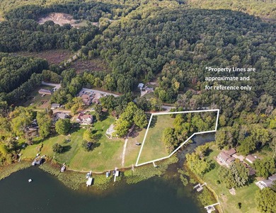 This lakefront lot is a rare find on Pleasant Lake in Three - photo 8
