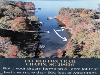 Lake Murray Acreage For Sale in Chapin South Carolina
