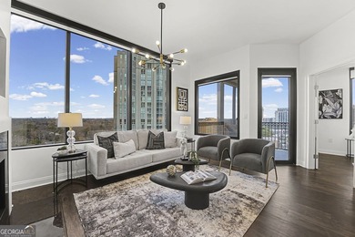Soak in spectacular skyline views from this light-filled