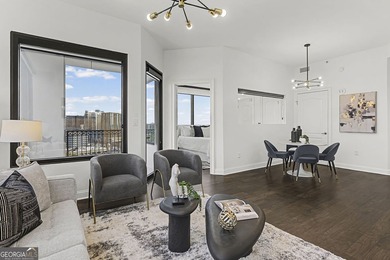 Soak in spectacular skyline views from this light-filled