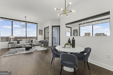 Soak in spectacular skyline views from this light-filled