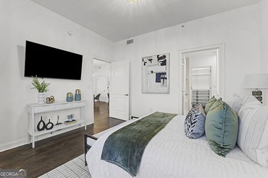 Soak in spectacular skyline views from this light-filled