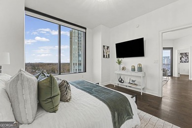 Soak in spectacular skyline views from this light-filled