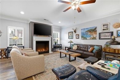 This refined ranch-style residence in Calhoun offers an