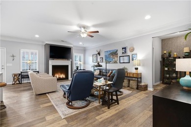 This refined ranch-style residence in Calhoun offers an