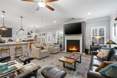 This refined ranch-style residence in Calhoun offers an