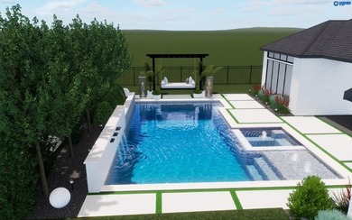 Luxury custom home in Heath, TX with soaring ceilings, walls of - photo 38