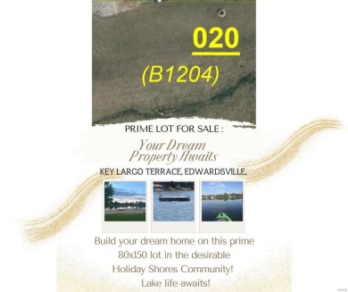 Holiday Lake Lot For Sale in Edwardsville Illinois