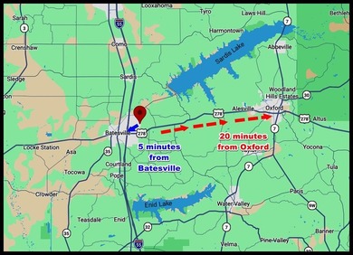 Just 5 minutes from Batesville & 20 minutes from Oxford, enjoy - photo 3