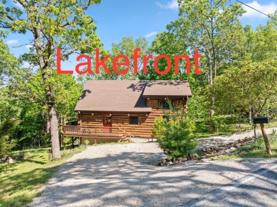 It's a true lake front log home (plus an EXTRA LAKE FRONT LOT  - Lake Home Sale Pending in Shell Knob, Missouri