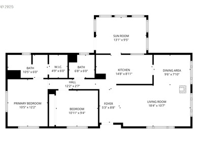 Well-Maintained Home in 55+ Park. Fresh carpet in the front room