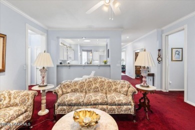 This charming home in 55 +gated community is well maintained