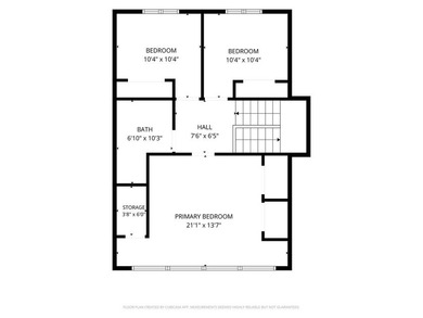 This four-bedroom, two-bath, 2,116-square-foot two-story cabin - photo 44