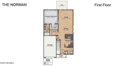 Welcome to the Norman floor plan--a 4-bedroom, 2.5-bathroom end - photo 3