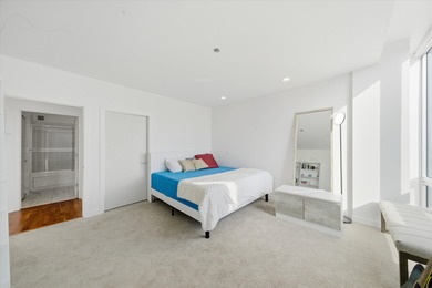 Perched on the 27th floor, this expansive one-bedroom, one-bath