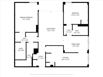 Step into this beautifully spacious 2-bedroom, 2-bath residence