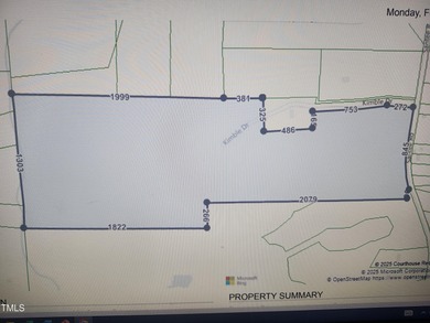 Falls Lake Acreage For Sale in Durham North Carolina