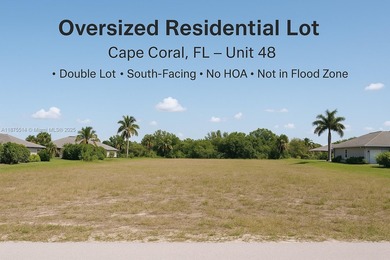 Cape Coral Area Lot For Sale in Cape Coral Florida