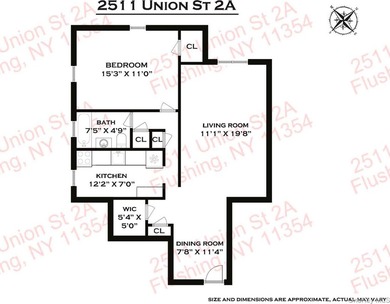 Spacious and sunlit, this one-bedroom, one-bathroom co-op in - photo 6