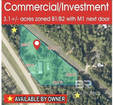 (private lake, pond, coastal) Acreage For Sale in Loxley Alabama
