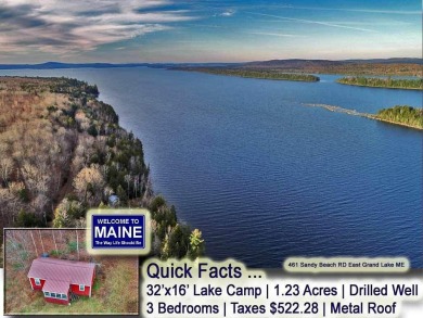 Grand Lake Home For Sale in Danforth Maine
