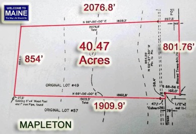  Acreage For Sale in Mapleton Maine
