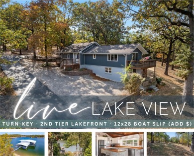 Table Rock Lake View, 2nd Tier Lakefront, Golf Cart to 12x28 - Lake Home For Sale in Kimberling City, Missouri