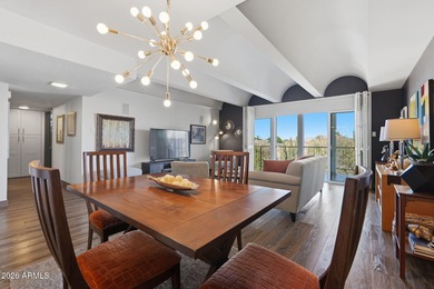 Striking mid-century modern 2 bed, 2 bath condo located at The