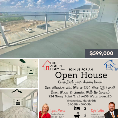 OPEN HOUSE WEDNESDAY MARCH 6TH FROM 3:00PM-5:00PM - Lake Condo For Sale in Watertown, South Dakota