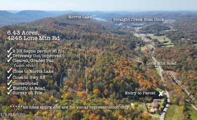 Norris Lake Acreage For Sale in New Tazewell Tennessee