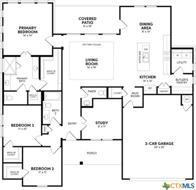 Estes plan with upgraded SHELL flooring, quartz countertops - photo 2
