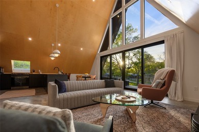 Elevated open water views pair with lake access at this A-frame - photo 6