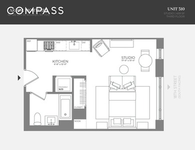 Welcome to this beautifully designed, sun-filled studio at 181 - photo 12